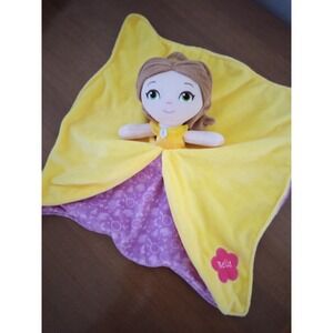 Disney Baby Belle Beauty and the Beast Plush Lovey Security Blanket 81127 Yellow